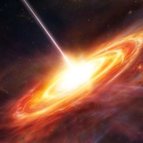 Artist's concept of a quasar. ESA credit