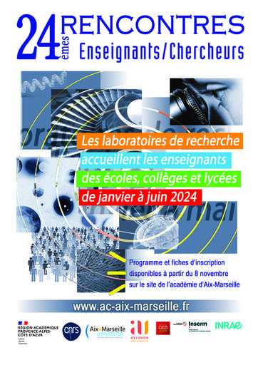Affiche de la 24ème édition des rencontres – Crédit Académie d’Aix-Marseille
