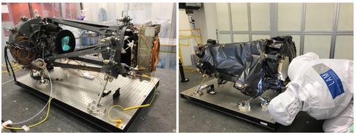 Le modèle de vol de l’instrument NISP en cours d’assemblage au Laboratoire d’Astrophysique de Marseille (AMU/CNRS/CNES)© Euclid Consortium/LAM