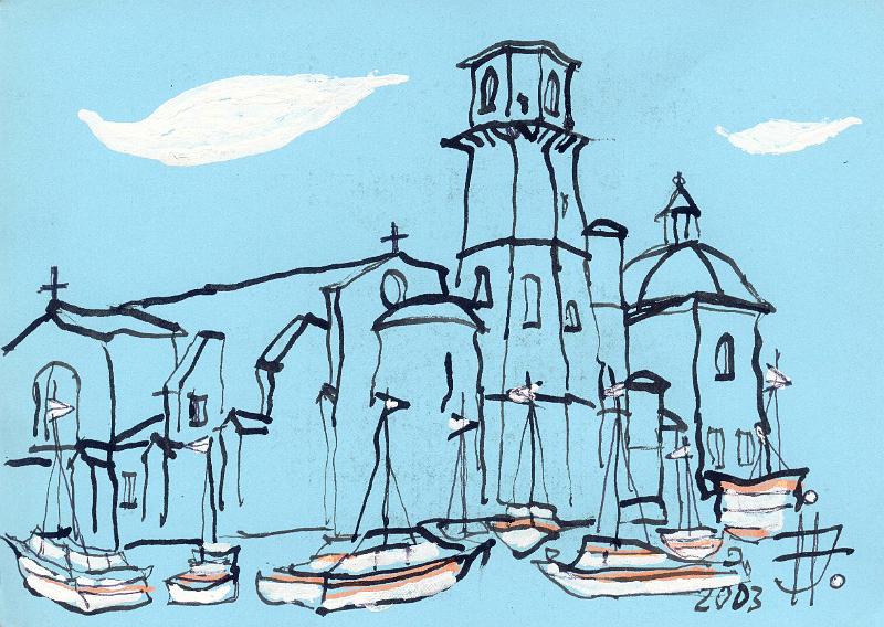 StLaurent_600dpi.jpg - Drawing by J. Hladký 2003